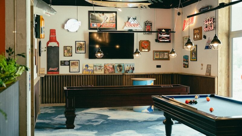 Bar avec billard et fléchettes à Little Big Shack